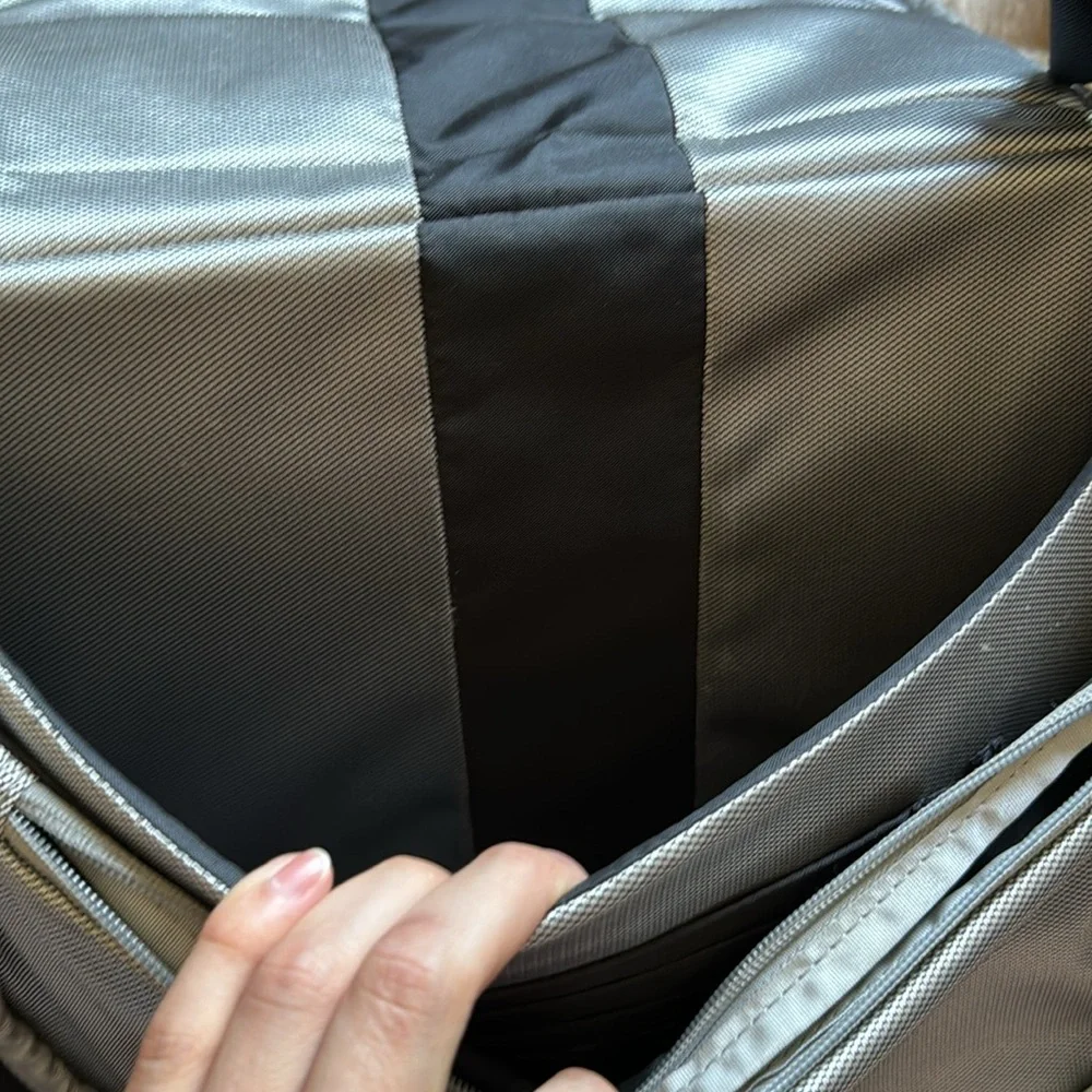 TUMI black travel laptop bag / briefcase